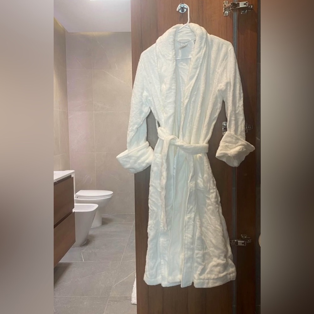 Williams Sonoma Chambers Hydrocotton Robe White S NWOT